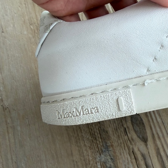 Max Mara white leather lace-up sneakers - Picture 10 of 16